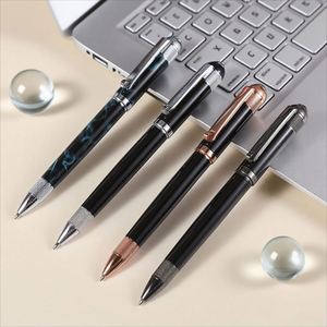 Custom <b>Light</b> Luxury Metal Ballpoint Pen 0.7mm Customizable Logo Novelty Gift Pen for Business Use Multi-Colored Ink - Product Image 1