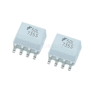 Integrated circuito accoppiatore fotoelettrico 1 Mbit/s 2.5KV SOP8 FOD050L Transistor isolatore per ampia larghezza di banda di accoppiamento analogico - Product Image 1