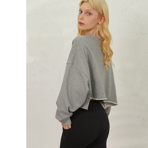 Top Deportivo Corto Personalizado con Logotipo, para Mujer, Ligero, 100% Algodón Ecológico, Color Sólido, Cuello Redondo, para Entrenamiento y Gimnasio - Product Image 4