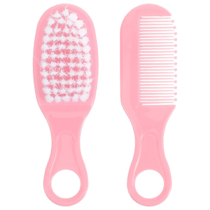 Weiches <span class=keywords><strong>Baby</strong></span>-Haarbürsten- und Kamm-<span class=keywords><strong>Set</strong></span> Sanfte Kopfhautpflege Neugeborenen-Pflegeset - Product Image 1