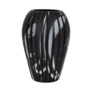 Vaso in Vetro Rotondo Astratto, Vaso Decorativo per Fiori, per Soggiorno, Ufficio, Decorazione da Tavolo - Product Image 1