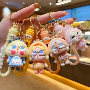 6 Styles Eco-Friendly Funny Flocked Plush Halloween Keychains for Women and Men Soft Bag Pendant Jewelry Accessories