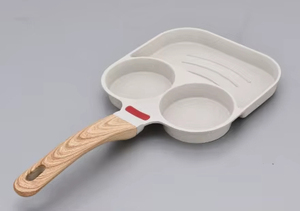 กระทะเคลือบกันติดพร้อมด้ามจับเบกาไลท์ โครงสร้างอะลูมิเนียมอัลลอยด์ ทนความร้อน เป็นมิตรกับสิ่งแวดล้อม ทำด้วยมือ ทำความสะอาดง่าย - Product Image 3