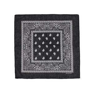 Bandane Personalizzate con Logo a Basso MOQ, Prezzo di Fabbrica, Vendita all'Ingrosso, in Cotone, <span class=keywords><strong>Seta</strong></span>, Poliestere, Sciarpe Stampate, Bandane Etniche Nere - Product Image 4