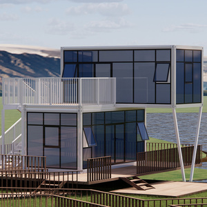 Maisons containers avec verre Villa de deux étages empilable 20 pieds Prix Vente en gros Maisons containers internationales - Product Image 6