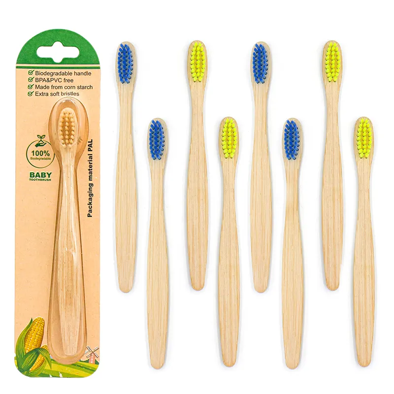 Magasins d'usine de haute qualité adultes et enfant brosse à dents écologique naturel recyclable Super doux brosse à dents en bambou