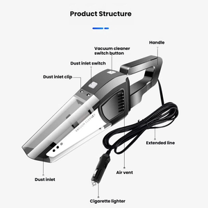 <span class=keywords><strong>Aspirateur</strong></span> portatif à main 120W haute puissance 5000Pa rechargeable sans fil pour voiture et maison DC12V ABS Aspiradora De Mano - Product Image 4