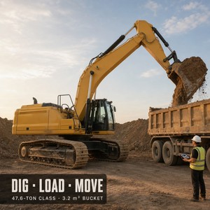 Excavadora Usada de 50 Toneladas, Disponible en Stock, Control Remoto Hidráulico Proporcional Inalámbrico Industrial - Product Image 2