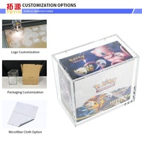 Boîte de présentation Jinda moderne et écologique en acrylique anti-UV 99% pour cartes ETB, étui transparent pré-assemblé magnétique pour bureau, Elite Trainer