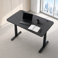 Base de bureau électrique à hauteur réglable à double moteur et 2 niveaux pour poste de travail
