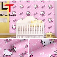 Longtime Hello Kitty PVC Self-adhesive Wallpaper for Children Room Decoration