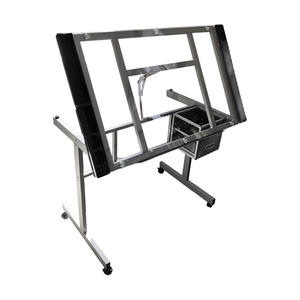 Ergonomic đồ nội thất trường học Chiều cao có thể điều chỉnh ngồi đứng vẽ phác thảo bảng với ngăn kéo Glass Top sơn bàn cho kiến trúc sư - Product Image 4