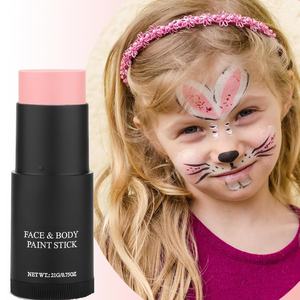 Maquillaje de <span class=keywords><strong>pintura</strong></span> facial <span class=keywords><strong>Rosa</strong></span> pastel <span class=keywords><strong>Pintura</strong></span> de cara a base de aceite no tóxico <span class=keywords><strong>Palo</strong></span> de <span class=keywords><strong>pintura</strong></span> de cara y cuerpo de Halloween de alta pigmentación - Product Image 5