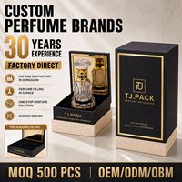 Boîte d'emballage de parfum personnalisée avec insert pour flacon et logo de marque doré pour la présentation de parfums, fabrication OEM ODM OBM
