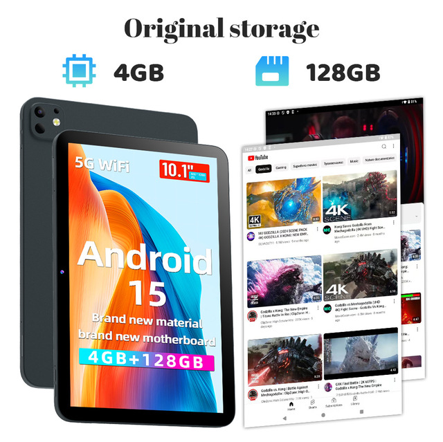 Npad99 Tablet 5G Card Plug-in All-Network MTK Octa Core Android 15 10.1" 4GB Video Call Photo Taking Google Store APP Download