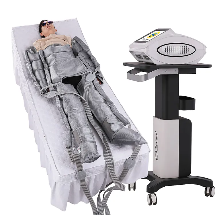 Professionelle Pressotherapie Lymphenabbau Fettabbau Körpermassage Salon Maschine 24 Airbags Druck Körper-Schlankheitsanzug