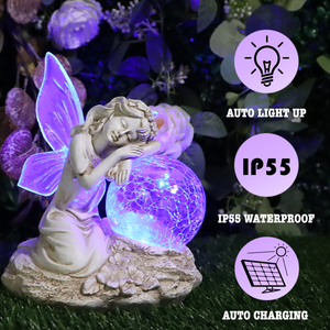 ไฟสวน LED พลังงานแสงอาทิตย์รูปนางฟ้า ดีไซน์สวยงาม กันน้ำ เปลี่ยนสีได้ ของขวัญสุดพิเศษ - Product Image 2