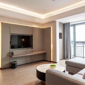 Ensemble de meubles sur mesure en bois massif de style moderne, de qualité supérieure, pour appartements de luxe et flats de prestige - Product Image 1