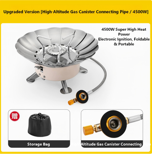 Réchaud à gaz butane ultraléger pliable pour pique-nique, cuisinière de poche robuste et portable avec brûleur en acier inoxydable - Product Image 3