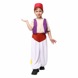 Aladdin Costume For Kids Purple Vest White <b>Pants</b> Halloween Party Performance Cosplay Outfit 8-13 Years - Product Image 5