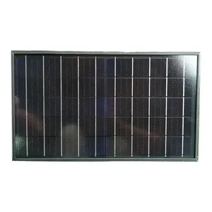 10瓦12v太阳能电池板套件定制太阳能电池板15w，带防水5A 12V/24v太阳能电池板单晶安装机架支架