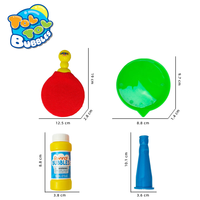 Ensemble de jouets à bulles en plastique élastique non gonflable pour enfants avec bulles de savon rebondissantes et tactiles pour les jeux de fête en plein air - pour tous les âges