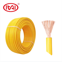 Câble électrique souple en cuivre toronné unique 750V 1,0mm 1,5mm 2,5mm avec gaine PVC, certification ISO9001, pour usage en bâtiment et domestique
