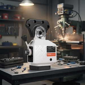 Machine de fraisage à alimentation électrique sur axe X Vevor, couple de 450 lb, vitesse réglable de 0 à 200 tr/min, compatible avec alimentation de table 120V, fraiseuse manuelle - Product Image 2