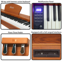 Clavier de piano numérique Beisite, piano électronique, piano électrique, 88 touches