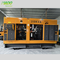 Générateur diesel silencieux 350KVA 280KW avec pour moteur 6LTAA9.5-G1 auvent insonorisé cadre ouvert et ferme d'animaux d'ATS