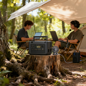 Station d'alimentation portable LiFePO4 230Wh 300W MPPT à onde sinusoïdale pure avec charge solaire AC pour outils électriques et camping en extérieur - Product Image 6