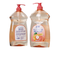 Liquide vaisselle écologique parfumé au pamplemousse 1,3 L, qualité alimentaire, pour usage domestique et commercial, grand format