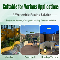 Panneau de clôture de jardin extérieur en WPC, panneau de clôture d'intimité pour la séparation des communautés résidentielles et la décoration des clôtures de jardin