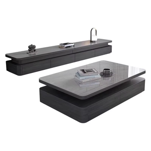 Mesa de Centro de Panel de Roca Italiana con Mueble para <span class=keywords><strong>TV</strong></span> - Mueble de Suelo Nórdico Moderno y Sencillo para Salón Pequeño - Product Image 5