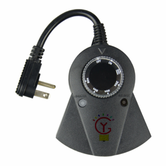 TM-051 Outdoor Mechanical Timer 3 Prong Outlets for Garden, and Xmas Decoration Power Supply Use