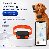 Rastreador GPS 4G LTE para Mascotas con Ranura SIM, Resistente al Agua IP67, Sin Límite de Distancia, Localizador de Perros en Tiempo Real, Dispositivo de Rastreo con Batería de 4000 mAh de Larga Duración