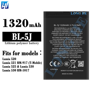BL-5J <span class=keywords><strong>5800</strong></span> 5230 5233 5235 n900 x6 Lumia 520 521 RM-917 525 530 mobile téléphone batterie pour <span class=keywords><strong>Nokia</strong></span> RM 1017 - Product Image 2