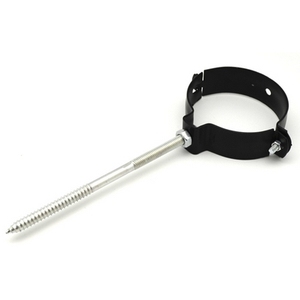 Collarín Pintado de Negro para Tubo de Humo, Diámetro 80mm, Longitud 18.3 cm, Pieza para Sistema HVAC - Product Image 1