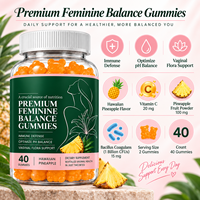 Gummies Équilibre Hormonal pour le Bien-être Féminin avec Extraits d'Herbes pour l'Éclat de la Peau, la Stabilité de l'Humeur et la Vitalité Quotidienne