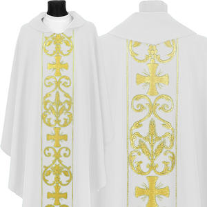 Veste Ricamata, Casula Vintage, Abito Ampio, Mantello per Sacerdote, Abbigliamento Clericale Cristiano Cattolico Arabo Mediorientale, Costume di <span class=keywords><strong>Halloween</strong></span> - Product Image 3