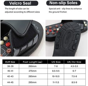 Salute pantofole per massaggio ai piedi punto di digitopressione cura terapia magnetica che promuove la circolazione sanguigna miofasciale punto di innesco - Product Image 6
