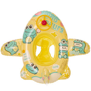 Flotador Inflable de Avión KELUKEYA para Niños con Volante y Diseño de Rana, para Piscina, de 1 a 5 Años - Product Image 5