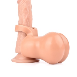 Anillo para Pene de Diseño Realista, Masturbador Masculino, Copas para Testículos, Copa de Silicona Suave para Agrandamiento de Testículos, Juguete Sexual de Fantasía para Hombres - Product Image 1