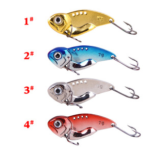 Ytqhxy Vibra <b>Lure</b> 79mm Bass <b>Fishing</b> <b>Lure</b> Metallic Finish Bottom Bait With Chicken Claw Hook - Product Image 3
