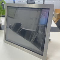 PC industriel tout-en-un avec écran tactile capacitif, boîtier en acier inoxydable de 17 pouces, intégré au bureau, VESA, étanche, Windows, Linux, en stock