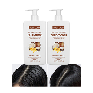 Champú <span class=keywords><strong>de</strong></span> <span class=keywords><strong>coco</strong></span> <span class=keywords><strong>de</strong></span> vainilla, fórmula nutritiva y calmante, juego para el cuidado del cabello para cuero cabelludo estresado, cabello suave sedoso y protección antioxidante - Product Image 1
