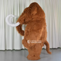 Costume de mascotte d'éléphant gonflable personnalisable unisexe grande taille, tenue de fête en fourrure pour anniversaire, carnaval, défilé, activité scénique