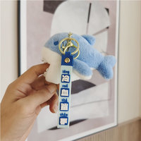 Vente en gros de jouets en peluche requin, baleine, aquarium, animal mordant à la main, porte-clés, sac à dos, pendentif, vente en gros de jouets en peluche