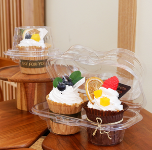 Scatole per <span class=keywords><strong>Cupcake</strong></span> con 1/2/4/6/8/10/12/<span class=keywords><strong>24</strong></span> Fori, Confezioni per Torte e Pane, Scatole per Asporto con Finestra in PVC - Product Image 6