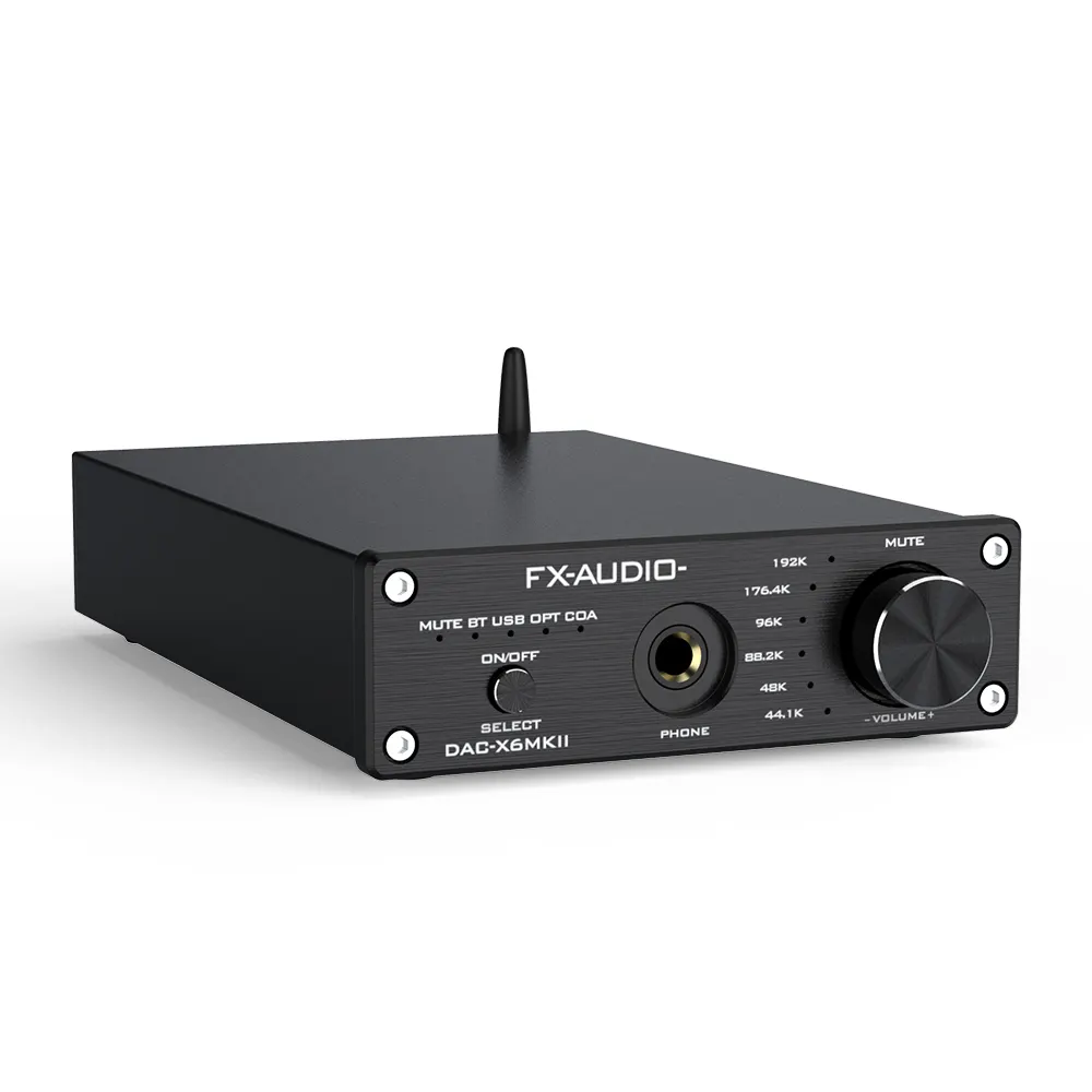 FX AUDIO 2 channel Optical Coaxial USB BT Digital to Analog Audio Converter Low Noise High Fedelity Audio DAC